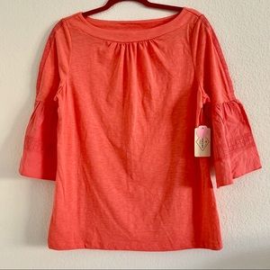 Women’s St. John’s Bay Coral Bell Sleeve Top